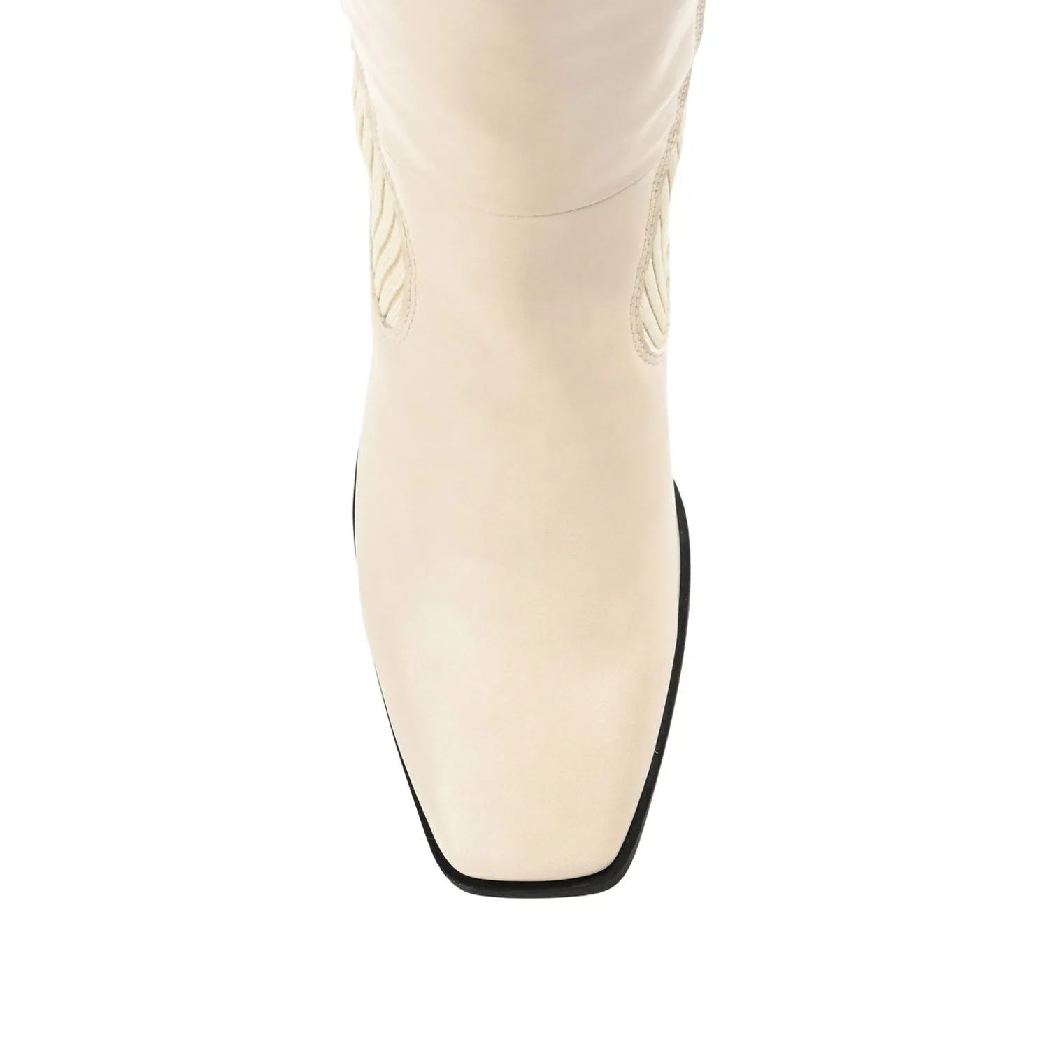 WINNY KNEE HIGH BOOTS IN FAUX LEATHER road trip