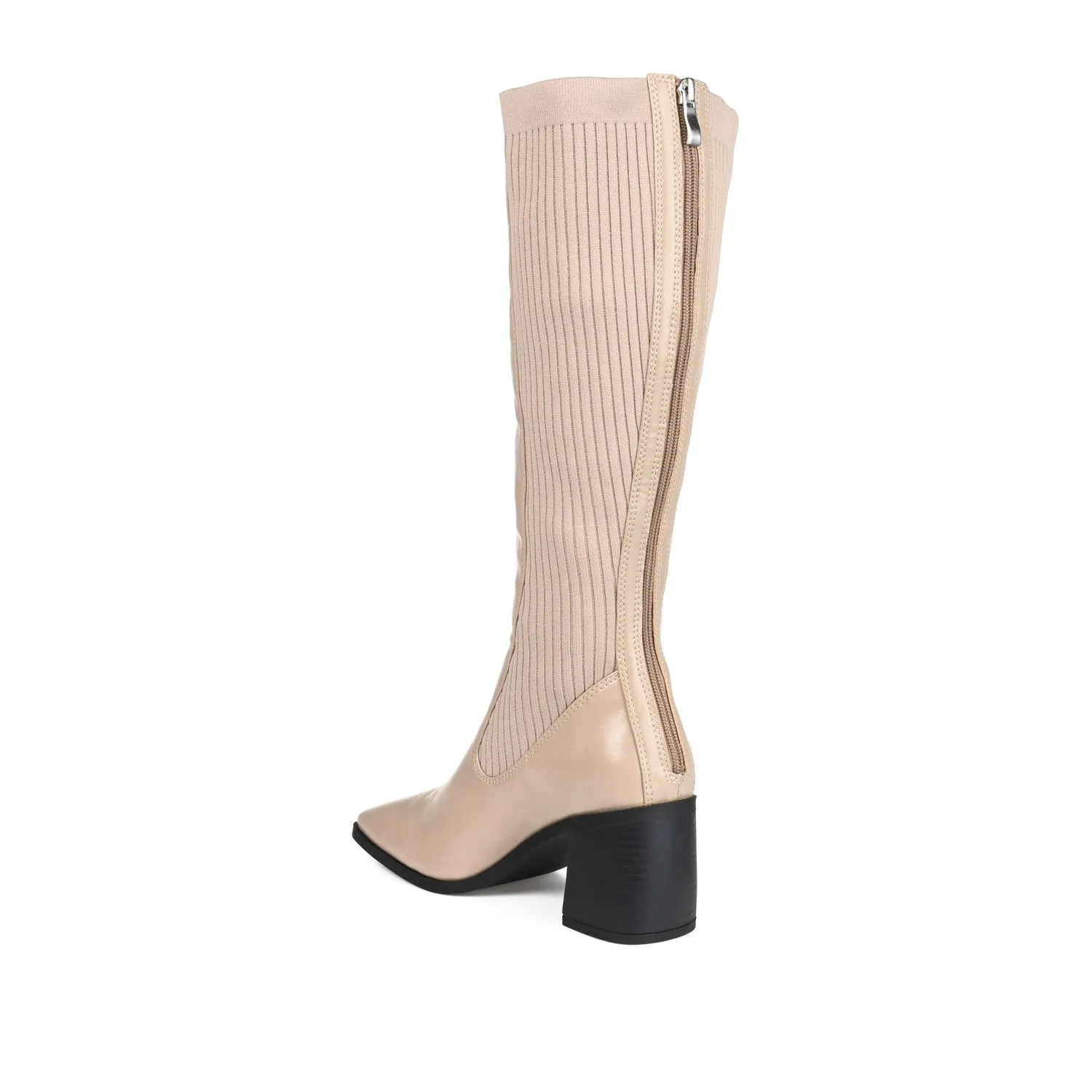 WINNY KNEE HIGH BOOTS IN FAUX LEATHER road trip