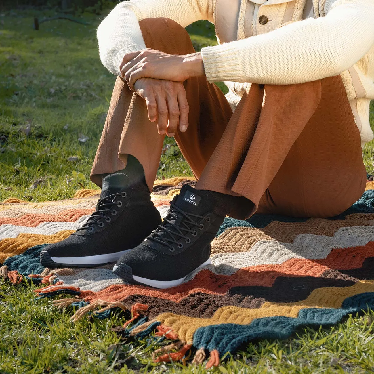 Wool Sneaker High Top Men pure edge