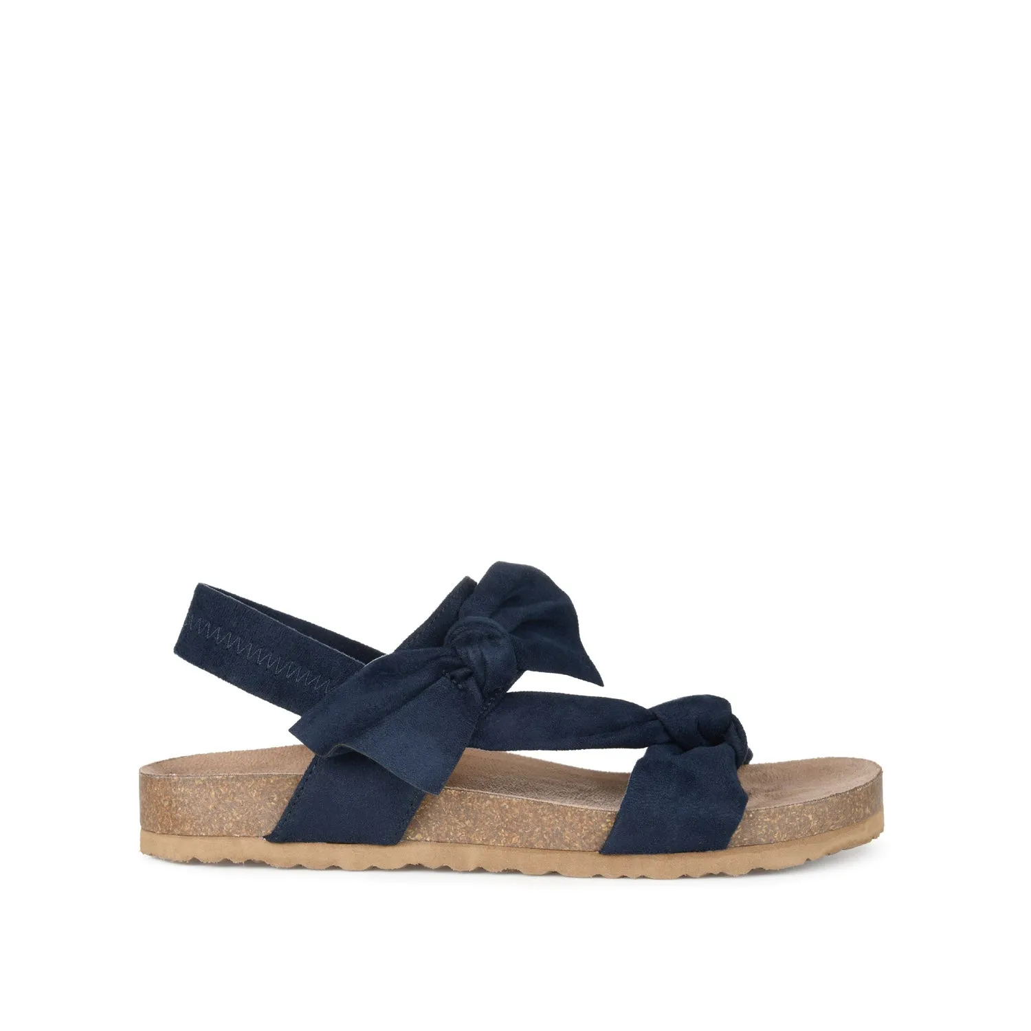 XANNDRA CHUNKY SANDALS IN FAUX SUEDE camping day