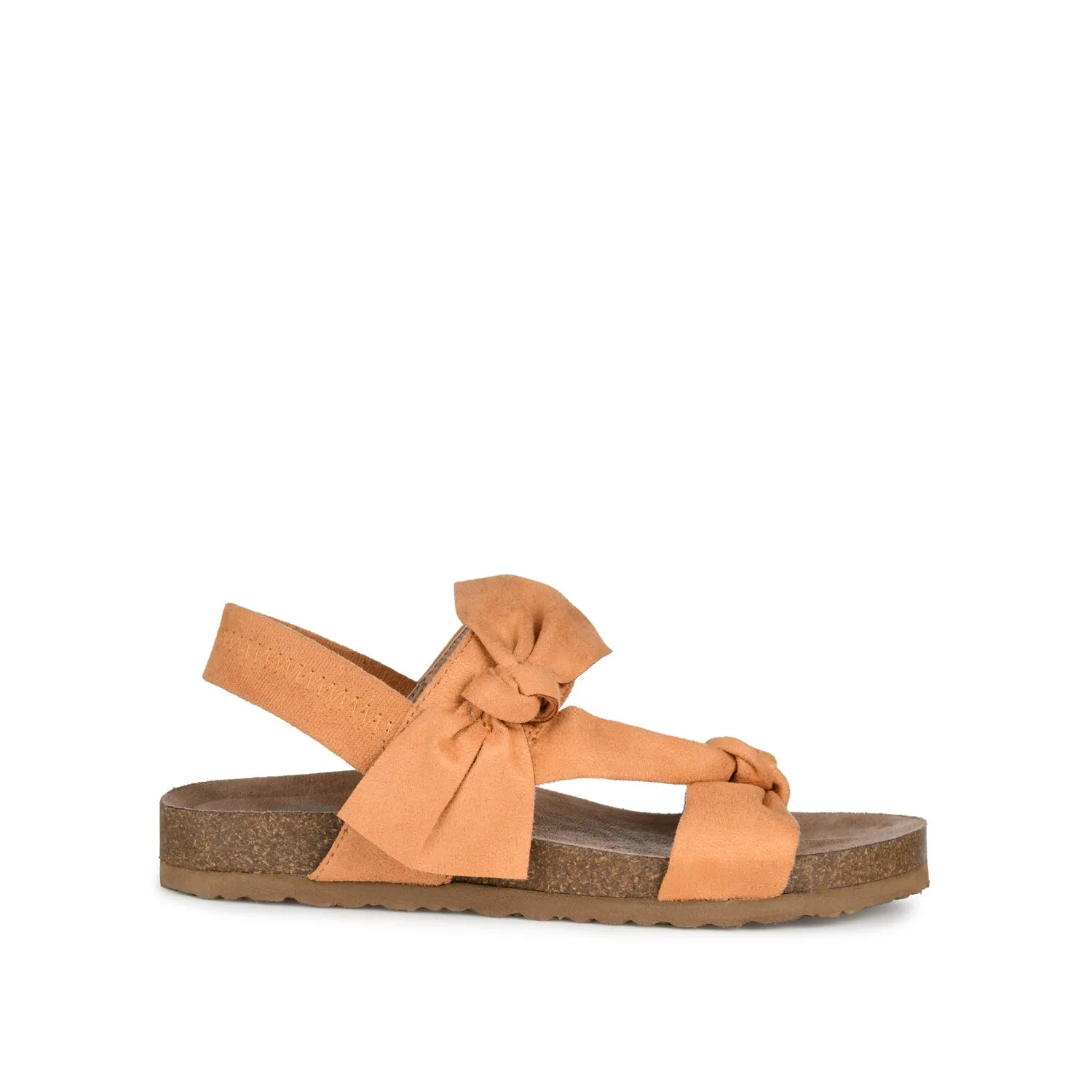 XANNDRA CHUNKY SANDALS IN FAUX SUEDE camping day