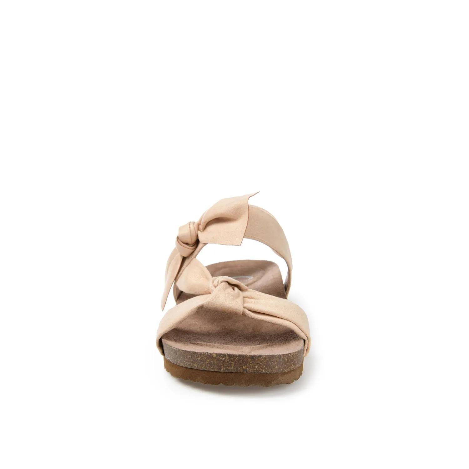 XANNDRA CHUNKY SANDALS IN FAUX SUEDE camping day