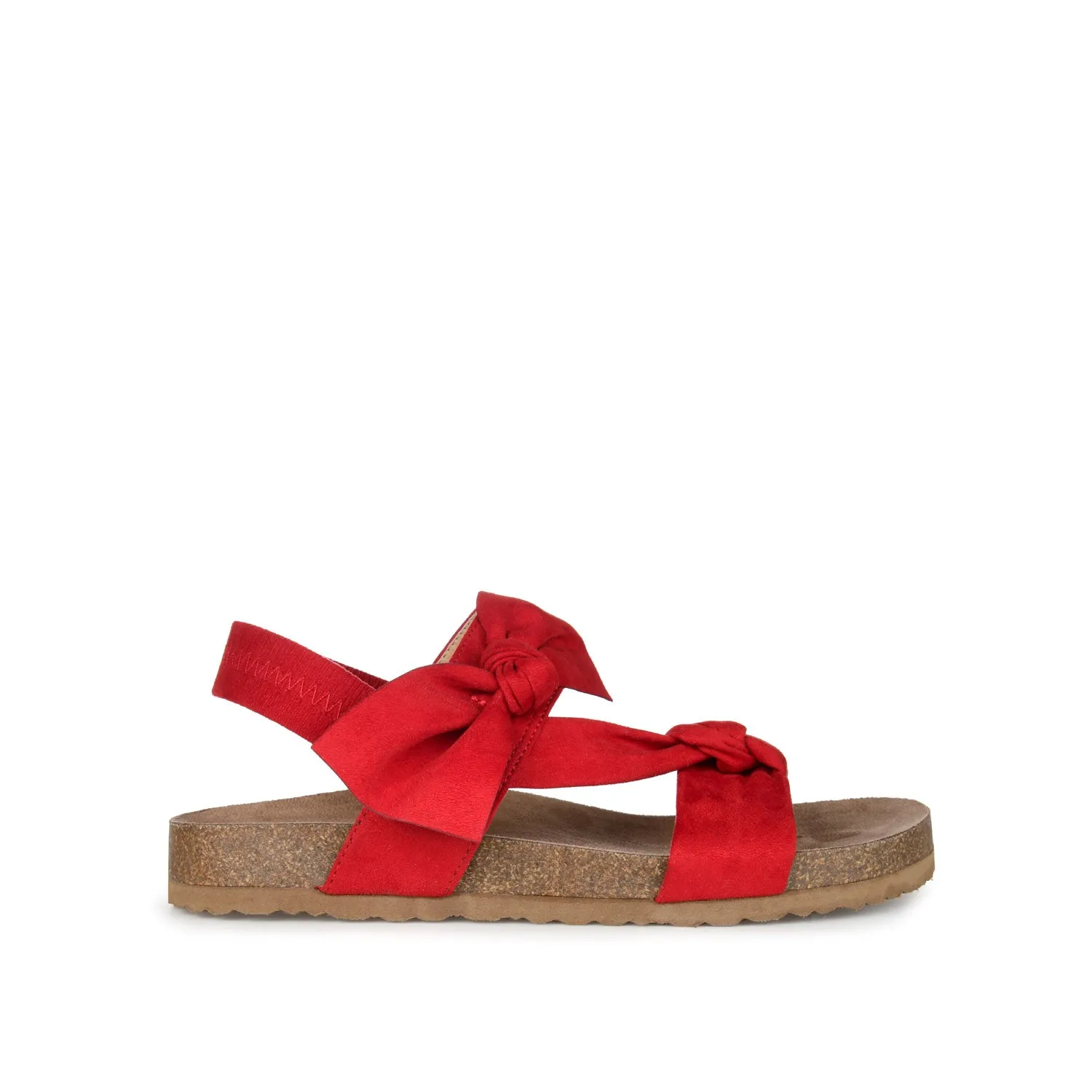 XANNDRA CHUNKY SANDALS IN FAUX SUEDE camping day