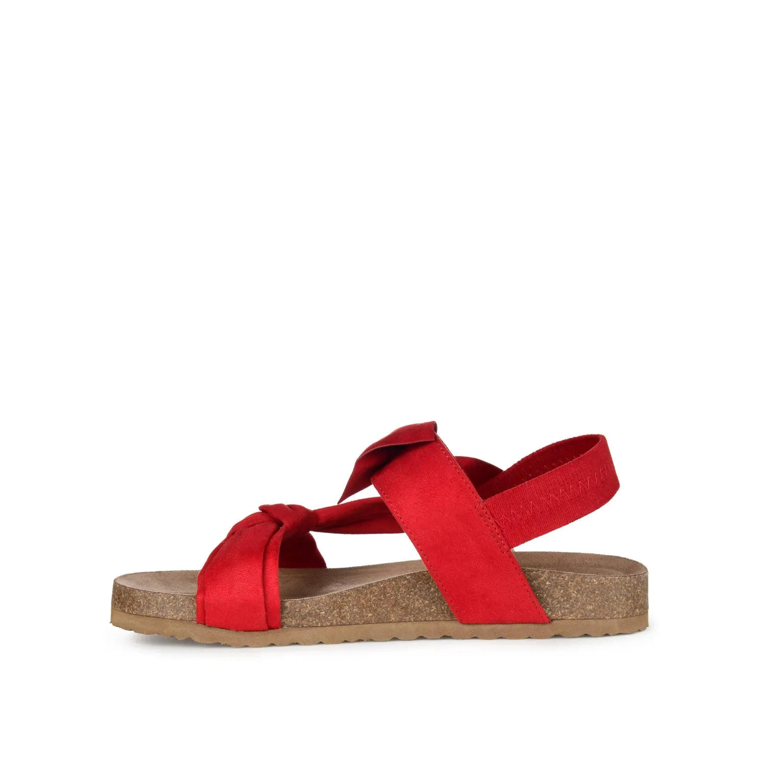 XANNDRA CHUNKY SANDALS IN FAUX SUEDE camping day