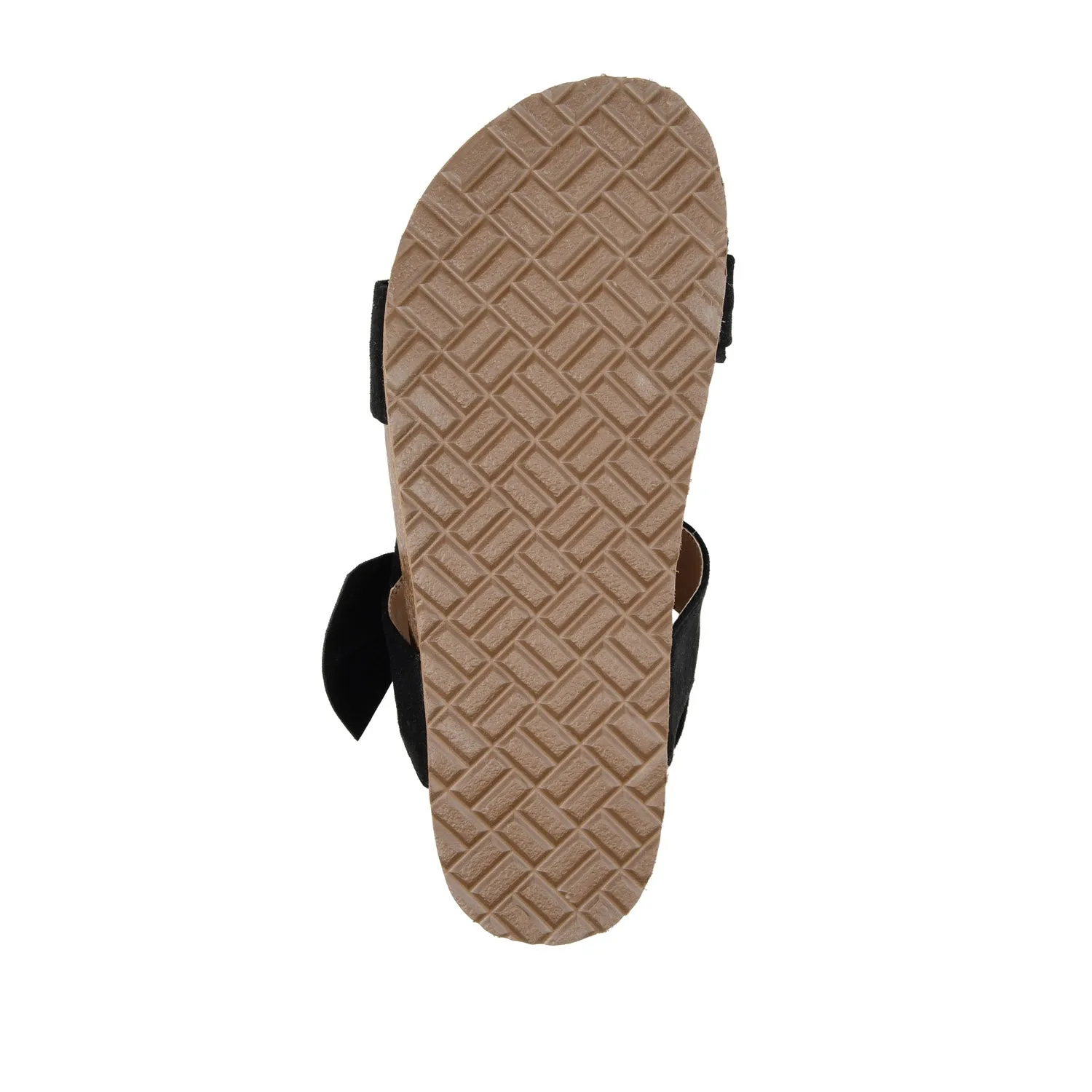 XANNDRA CHUNKY SANDALS IN FAUX SUEDE camping day