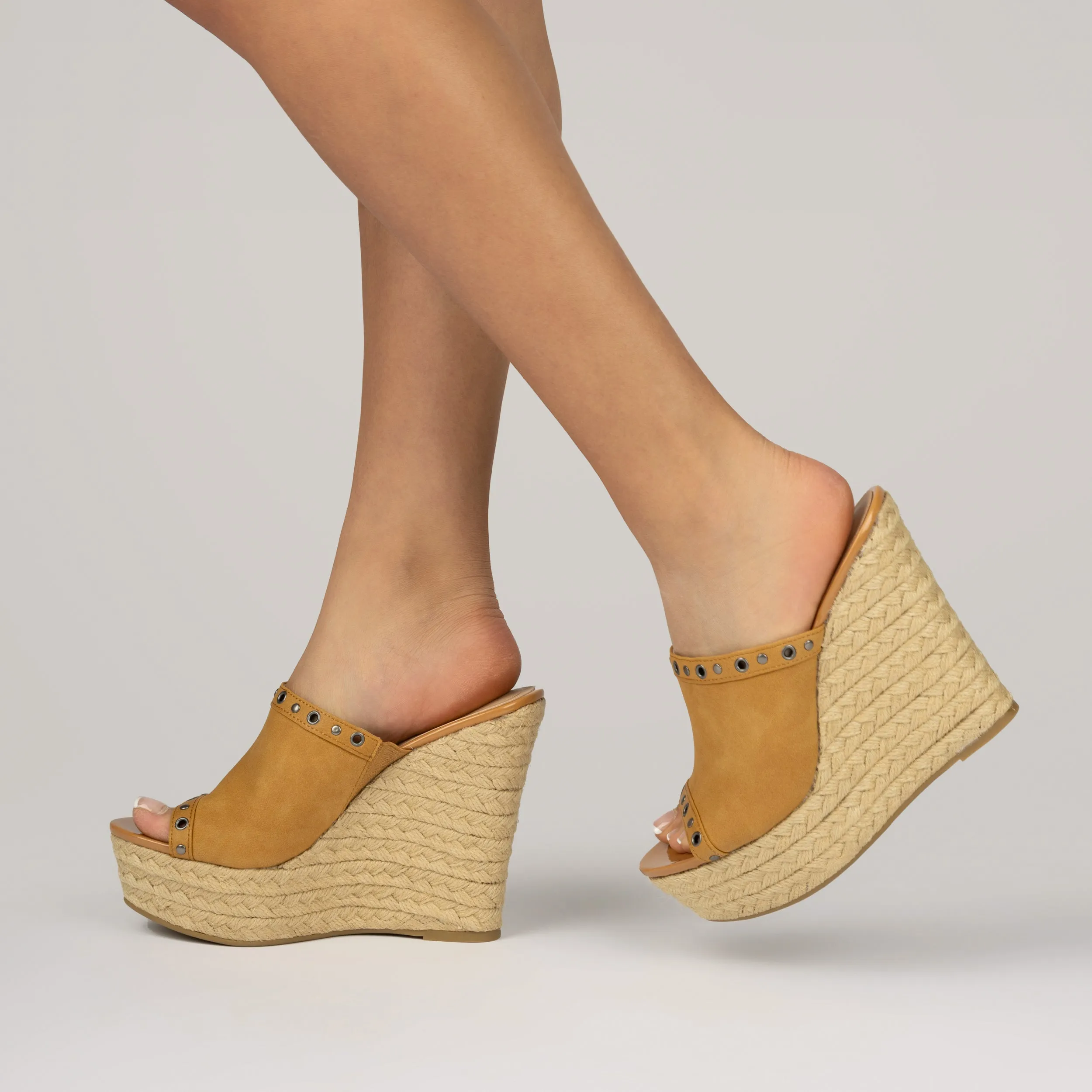 YARI ESPADRILLE WEDGE SANDALS bare joy
