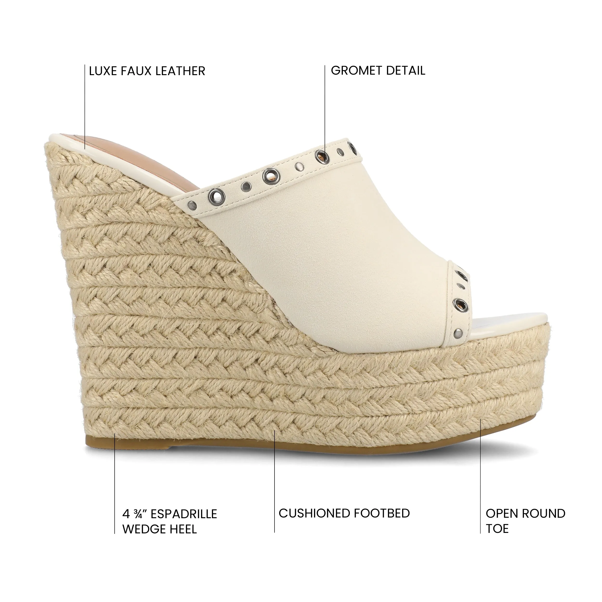 YARI ESPADRILLE WEDGE SANDALS bare joy