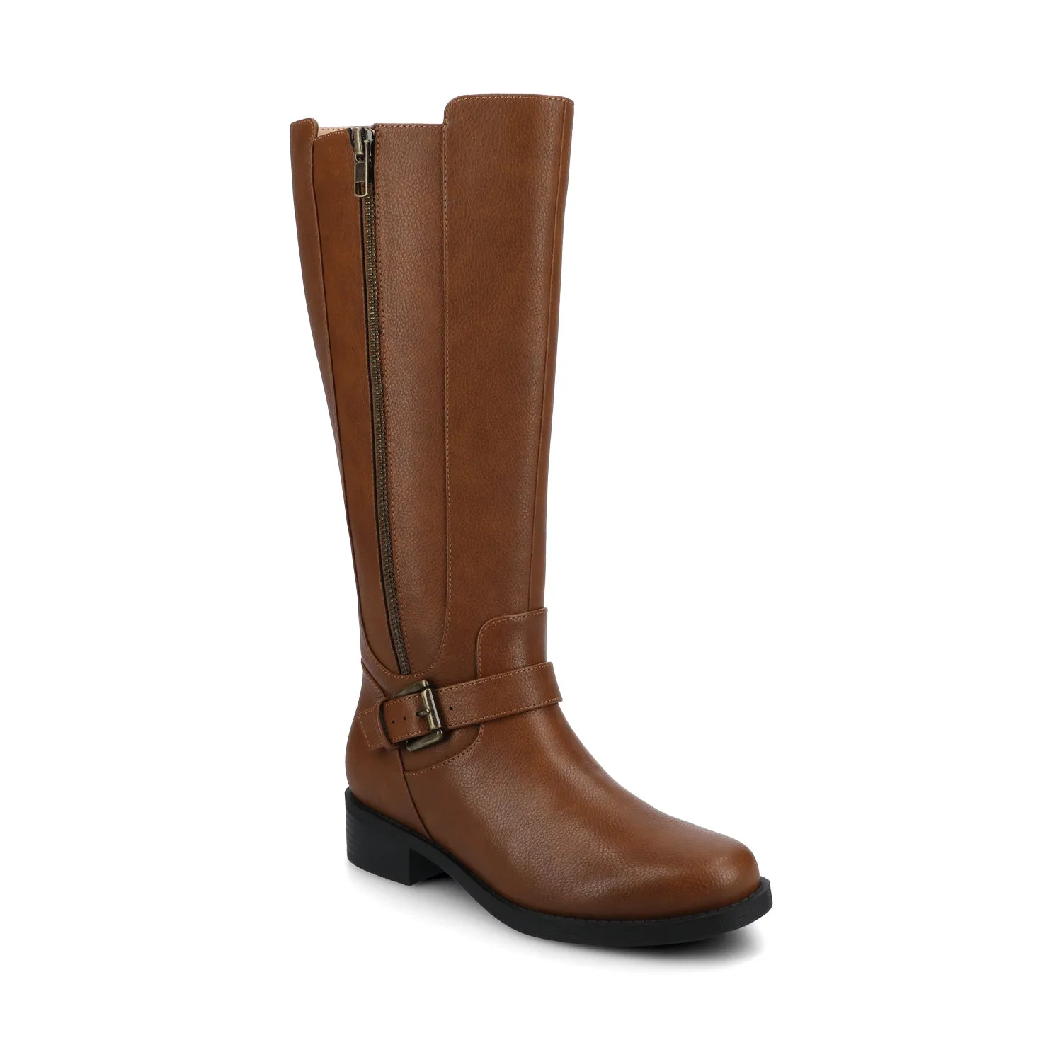YASMINA KNEE HIGH BOOTS zip side