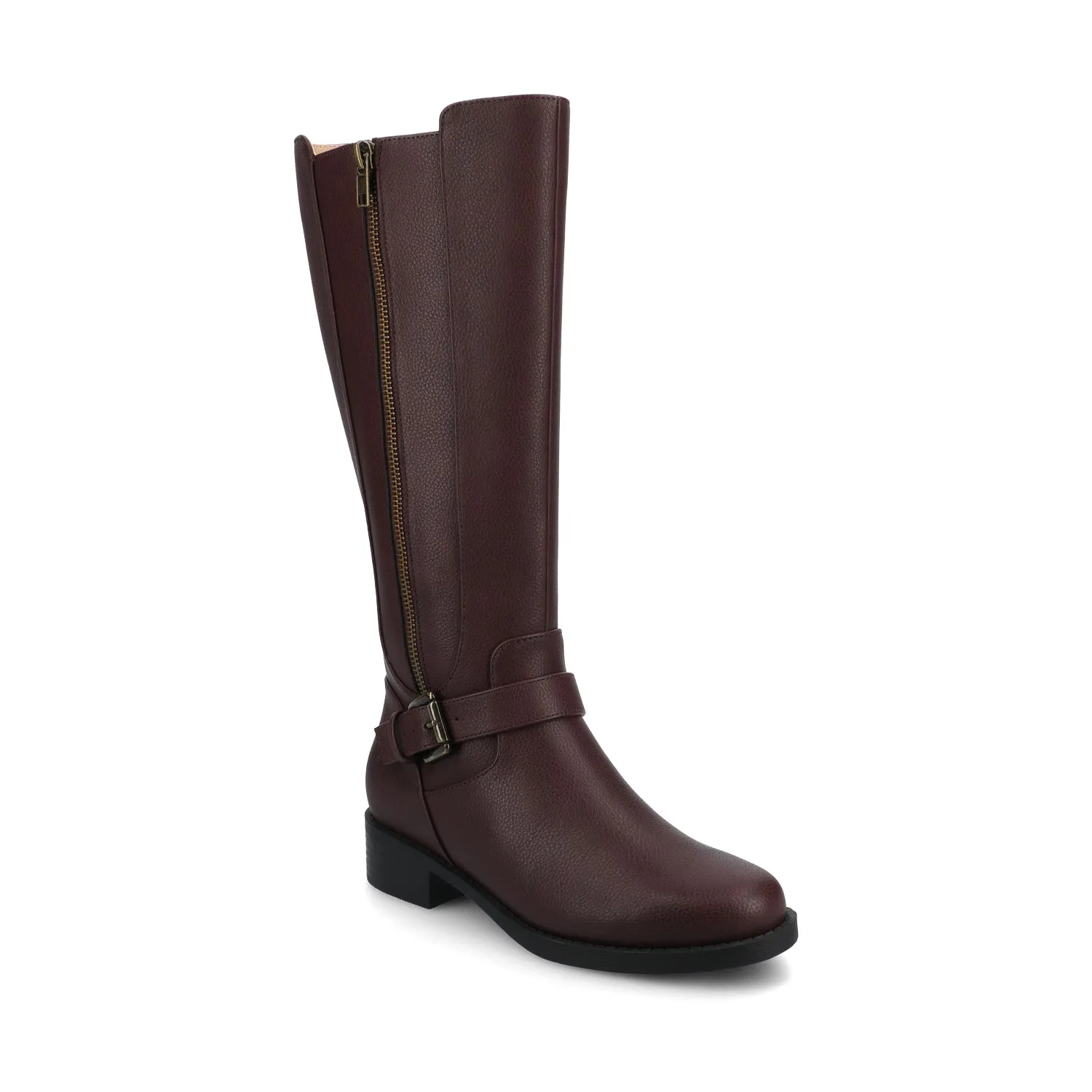 YASMINA KNEE HIGH BOOTS zip side
