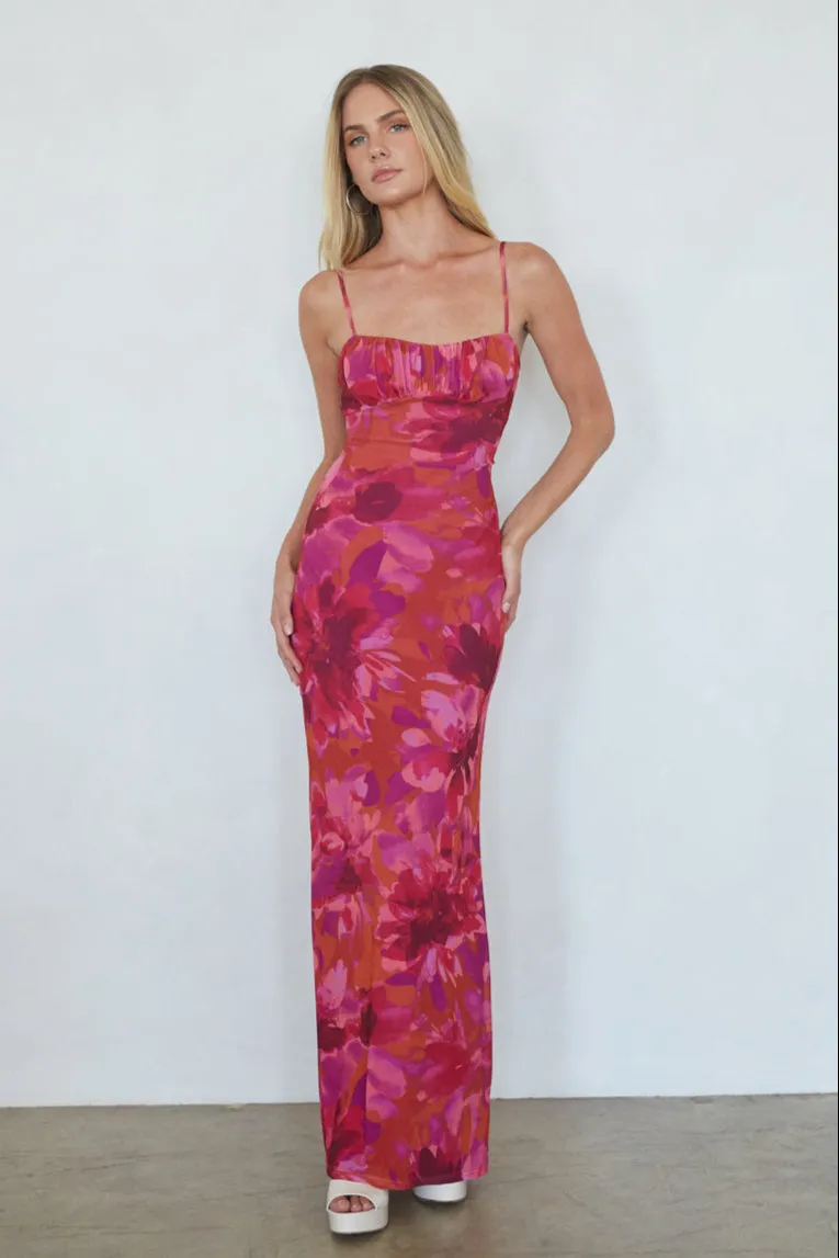 Ysabelle Twist Back Maxi Dress quiet love