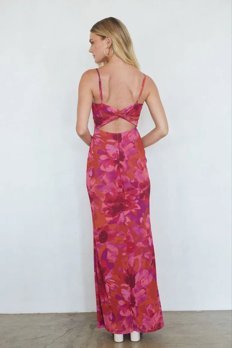 Ysabelle Twist Back Maxi Dress quiet love