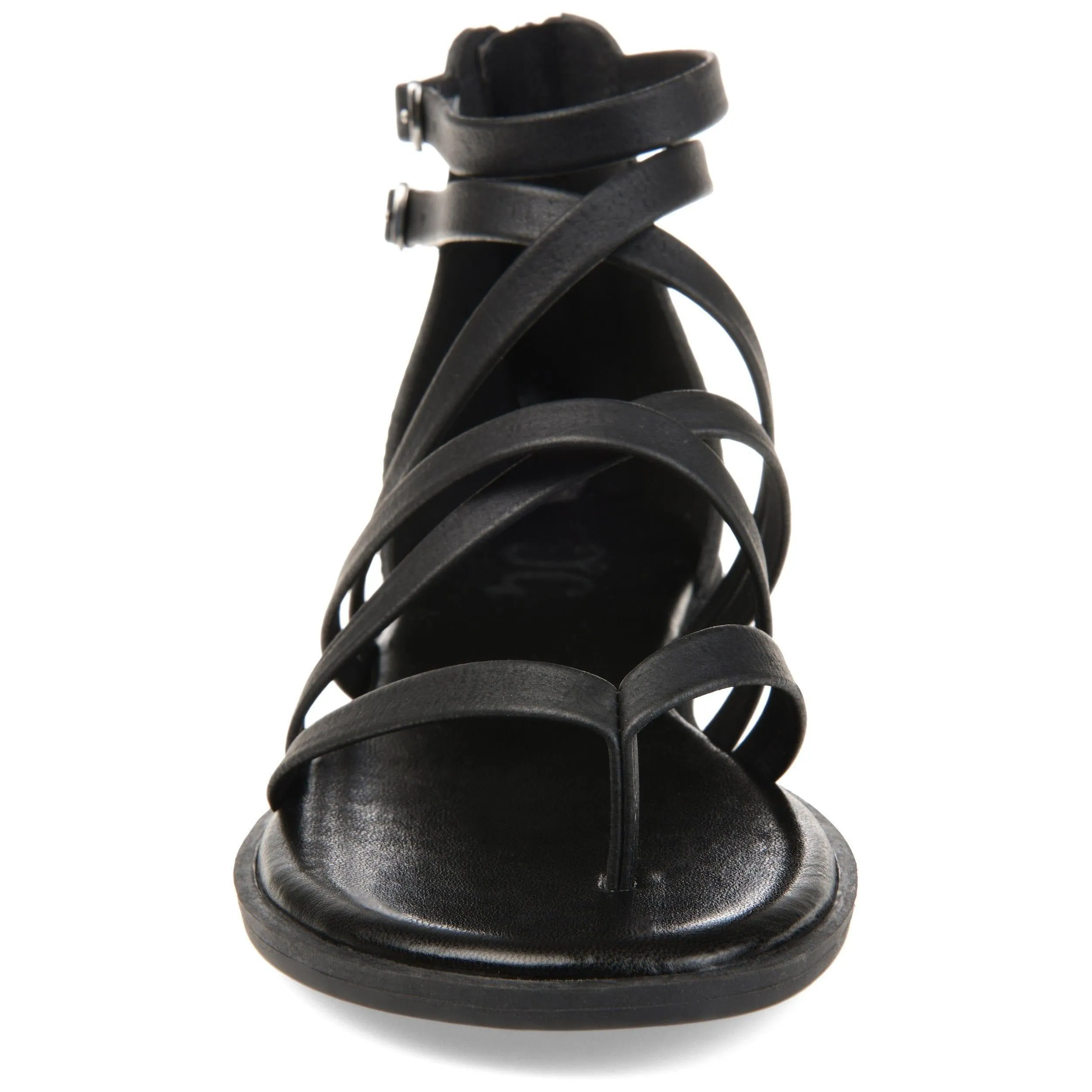 ZAILIE GLADIATOR SANDALS IN FAUX LEATHER grip base
