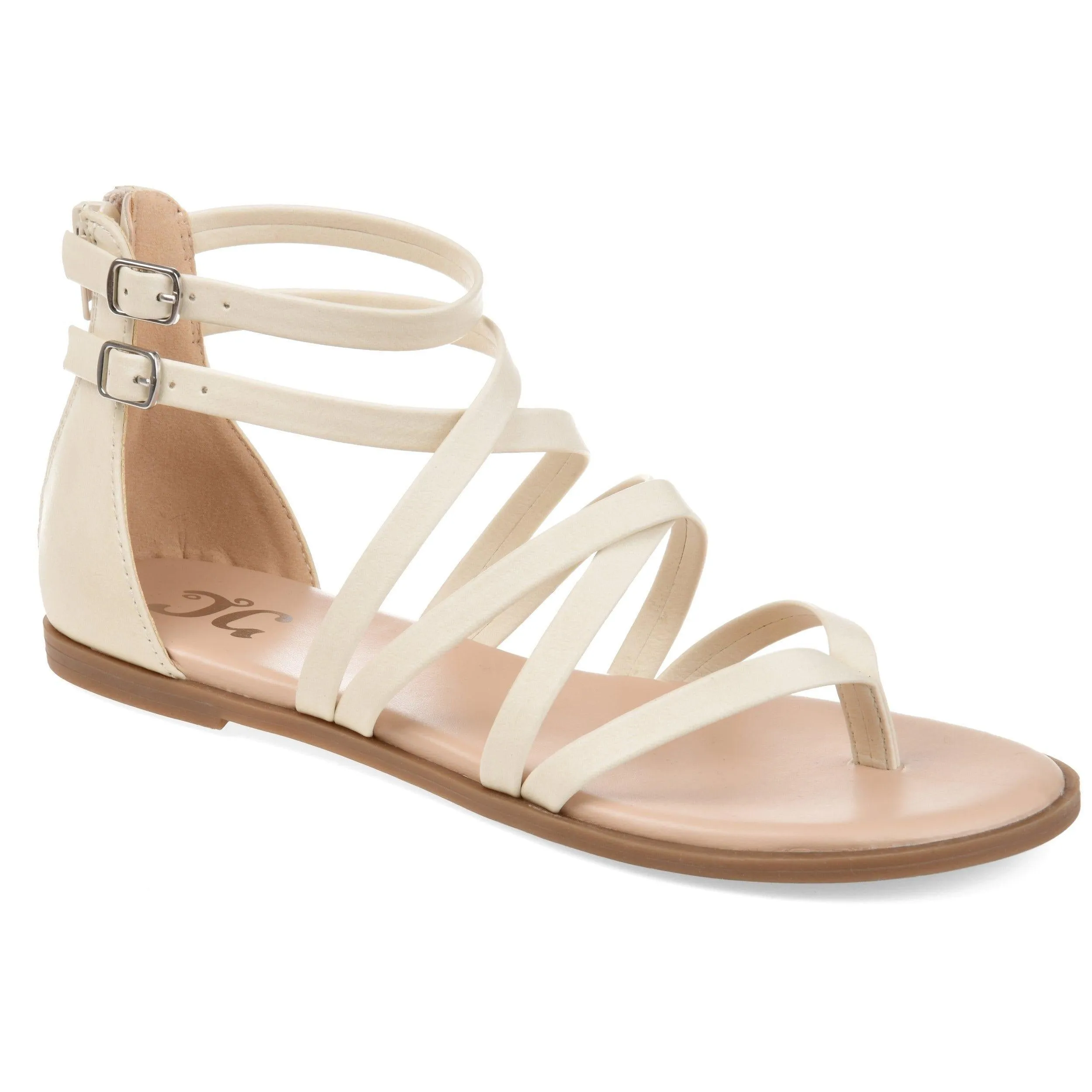 ZAILIE GLADIATOR SANDALS IN FAUX LEATHER grip base