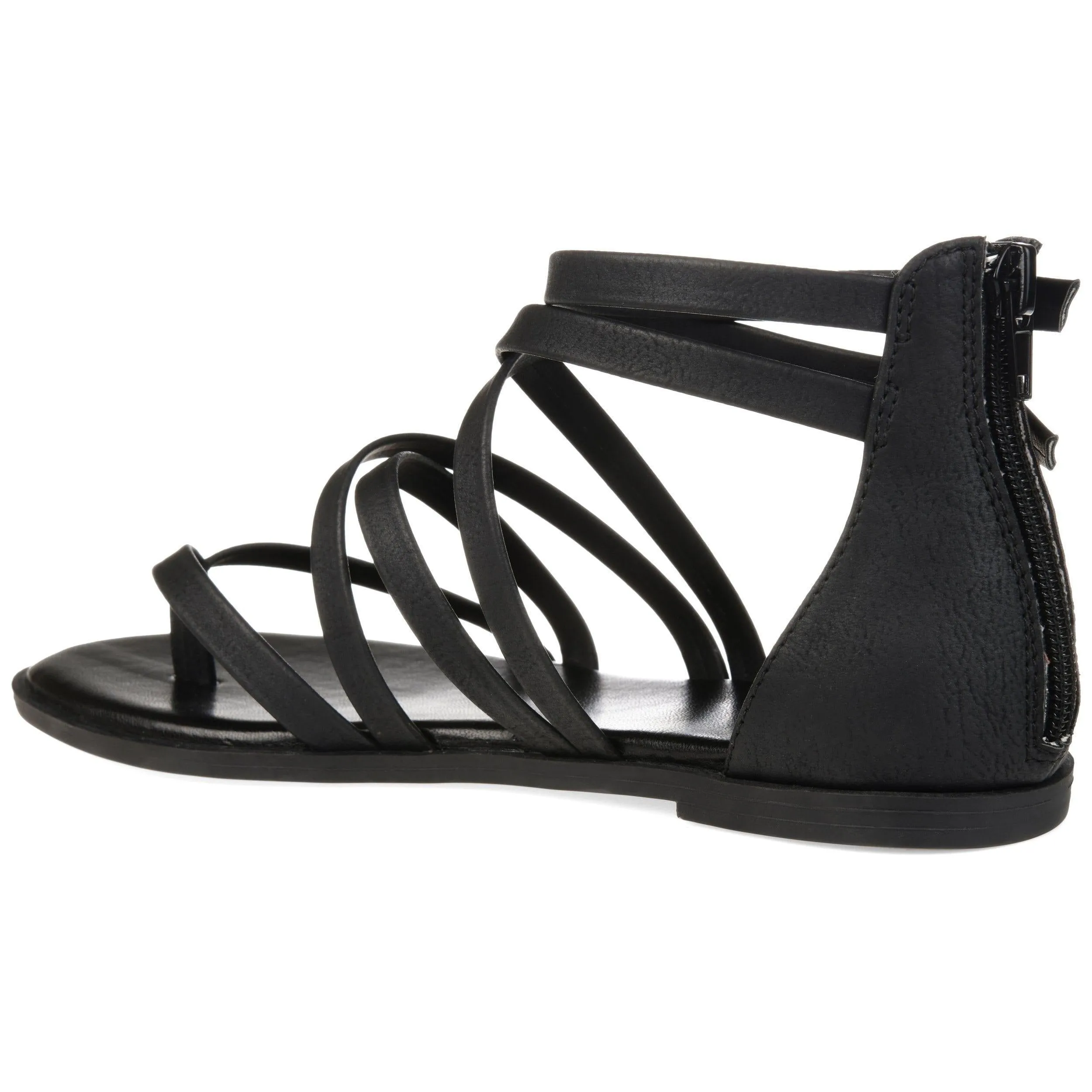 ZAILIE GLADIATOR SANDALS IN FAUX LEATHER grip base