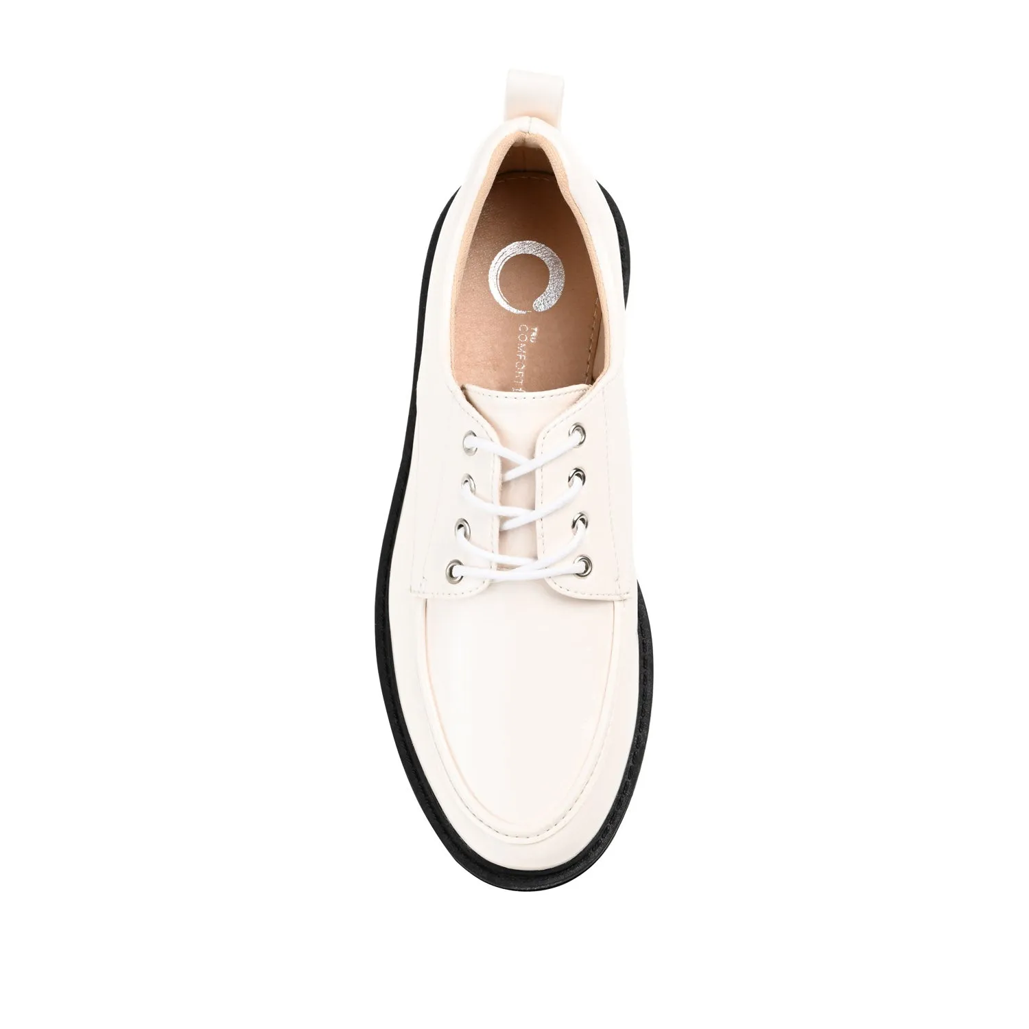 ZINA OXFORD LOAFER FLATS IN PATENT school friendly
