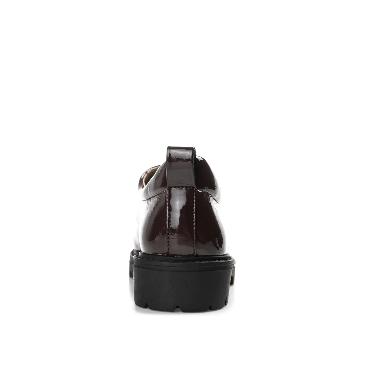 ZINA OXFORD LOAFER FLATS IN PATENT school friendly