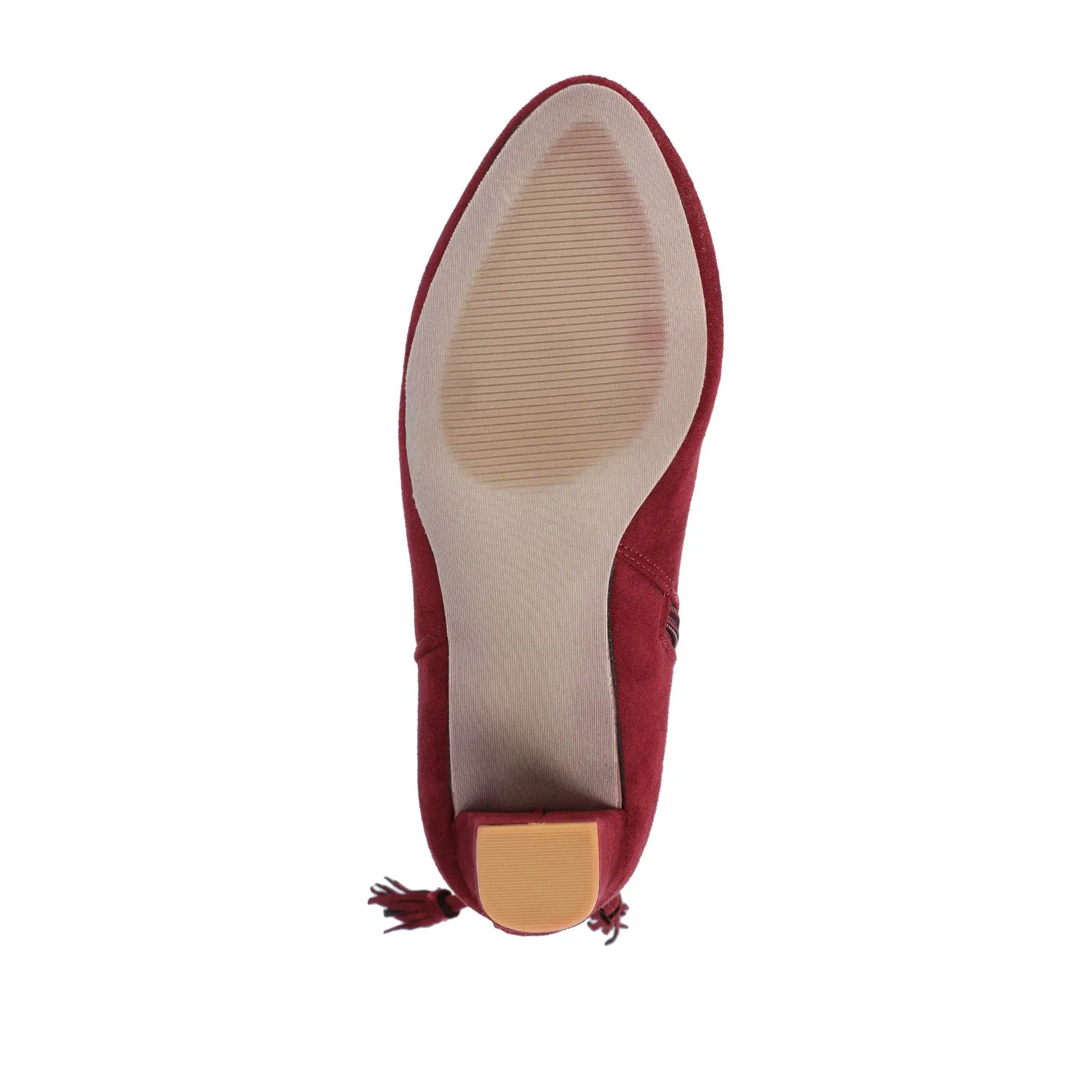 ZURI ZIP-UP BOOTIES IN FAUX SUEDE snow charm